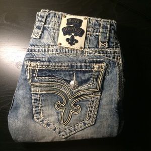 ❗️PRICE DROP❗️Rock Revival Slim Boot Men's Denim